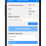 payment method view in POS